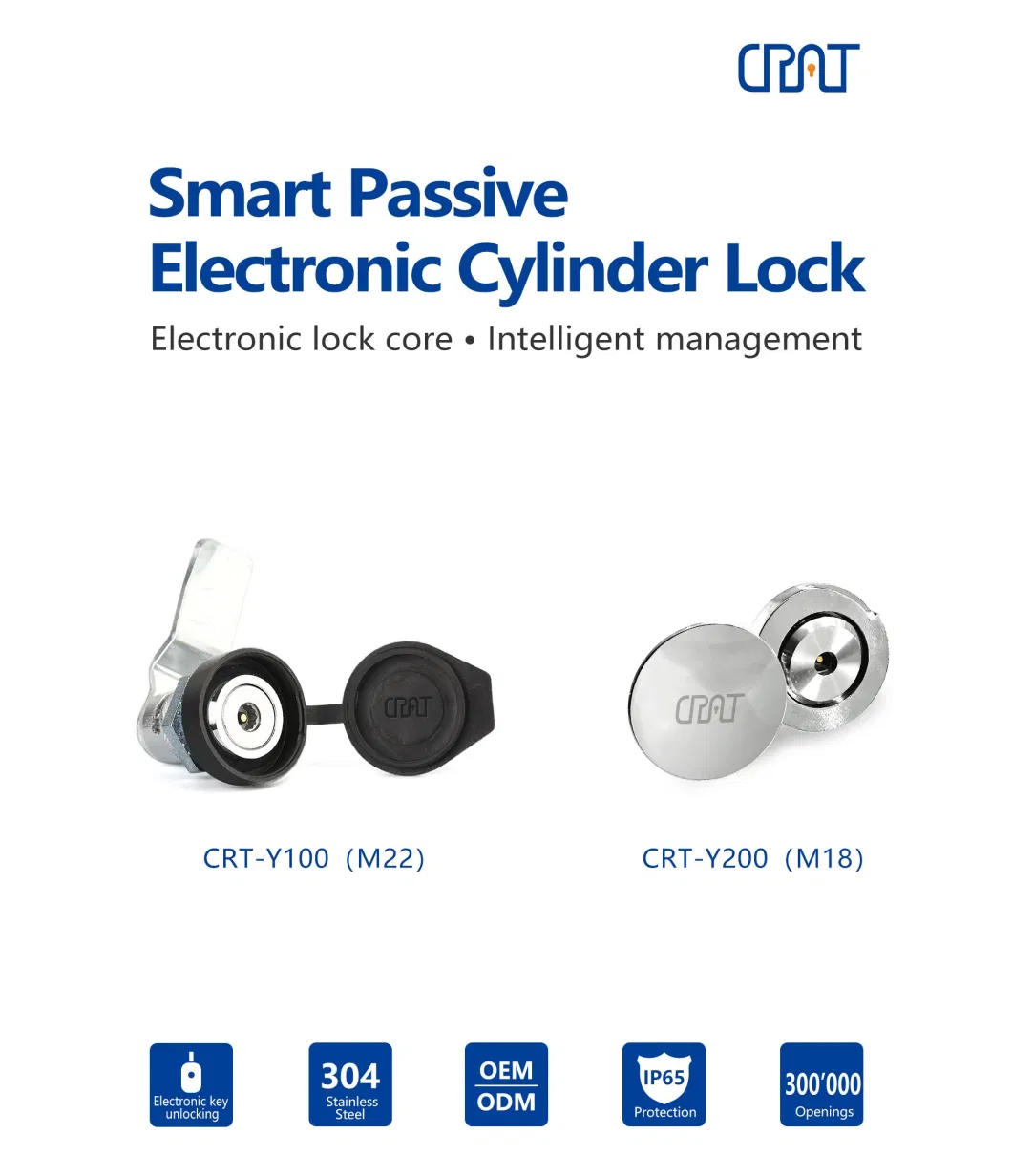 High Security Master Key System Remote Smart Cam Cabinet Lock for Power Industry