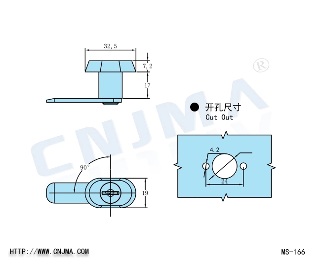 High Quality Cam Cylinder Lock for Freezer and Showcase