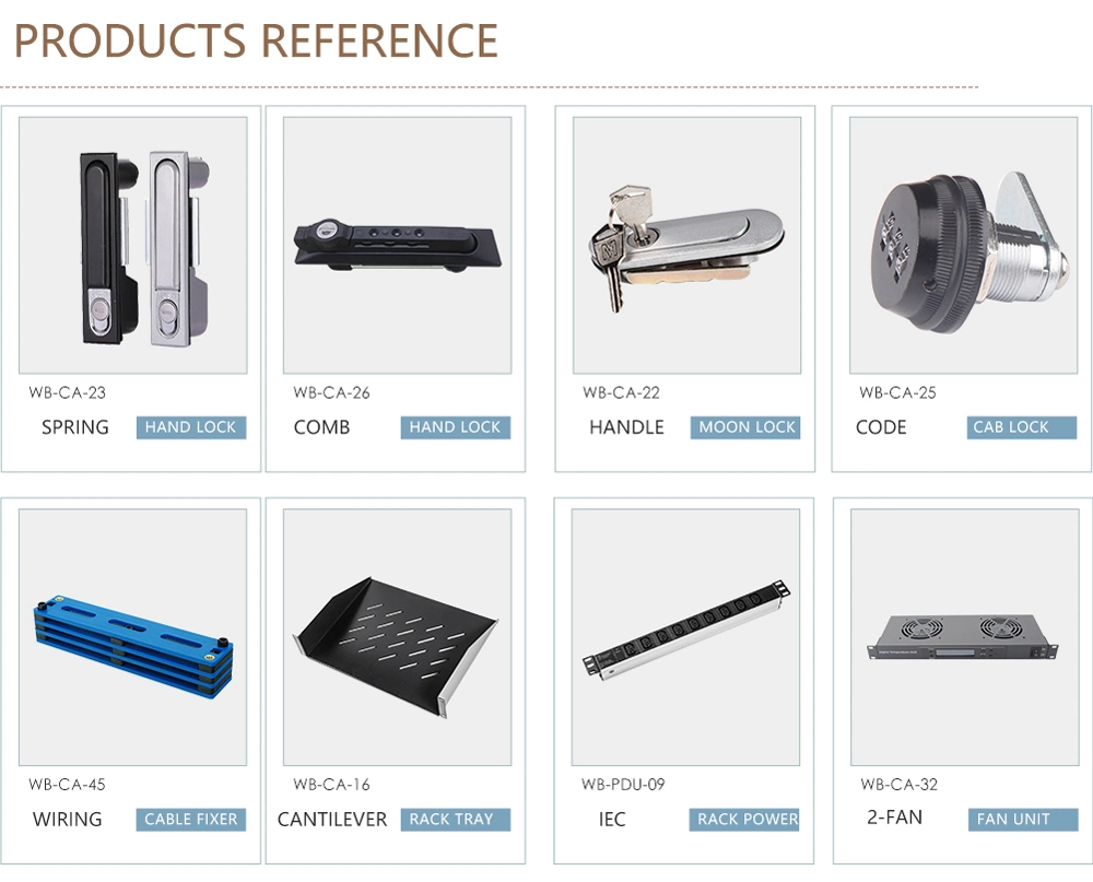 Intelligent RFID Electronic Handle Lock Used for 19 Inch Data Cabinet