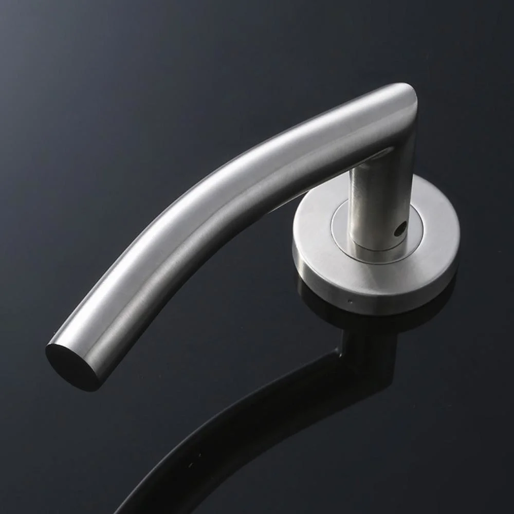 Stainless Steel 201 304 Door Pull Lever Handle on Rose Lock Handles