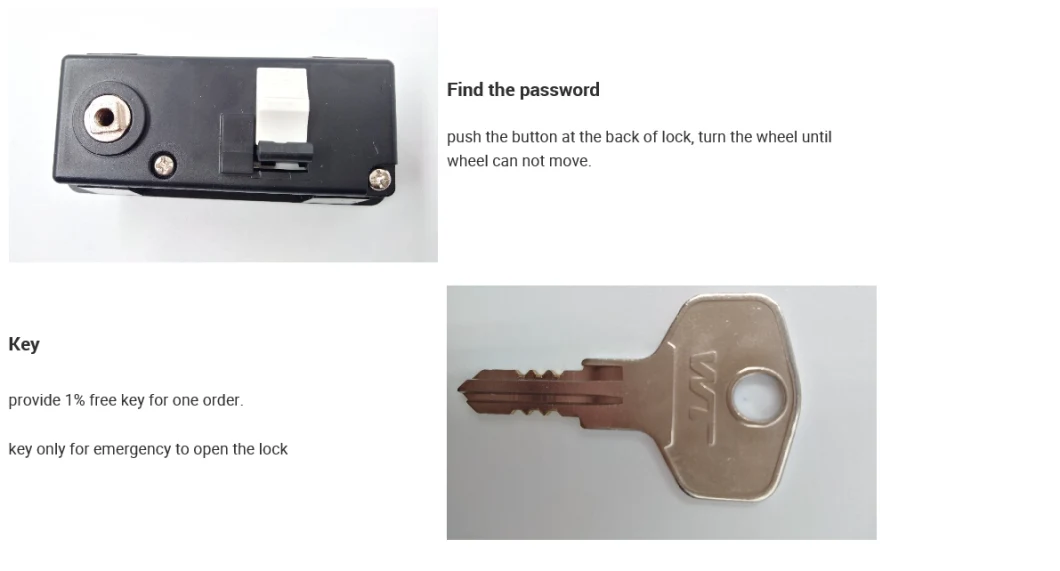 9528 Digital Cabinet Automatic Zero Resetting Combination Locker Lock