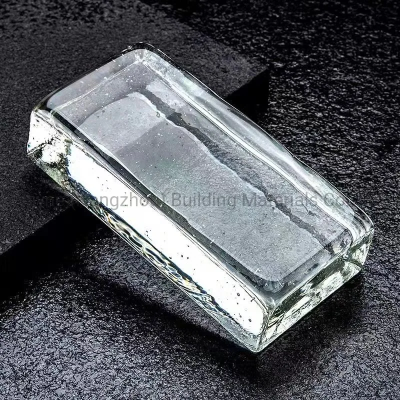 50*100*200mm Solid Glass Brick Hot Melt Glass Brick Crystal Glass Block for Hotel Decoration