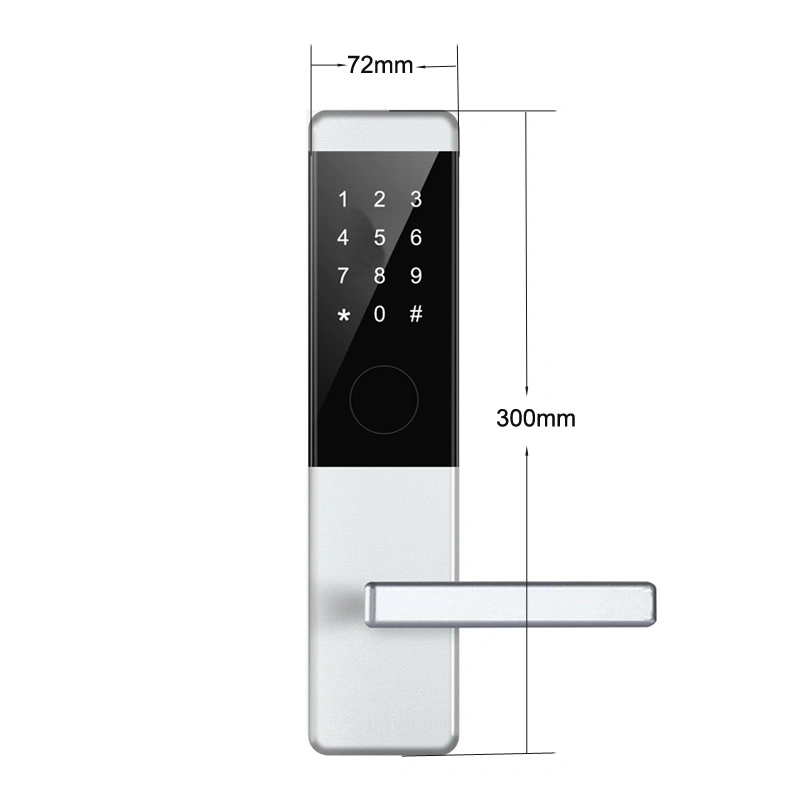 CNC Aluminium Alloy Bluetooth Mortise Door Lock with Password and IC Card