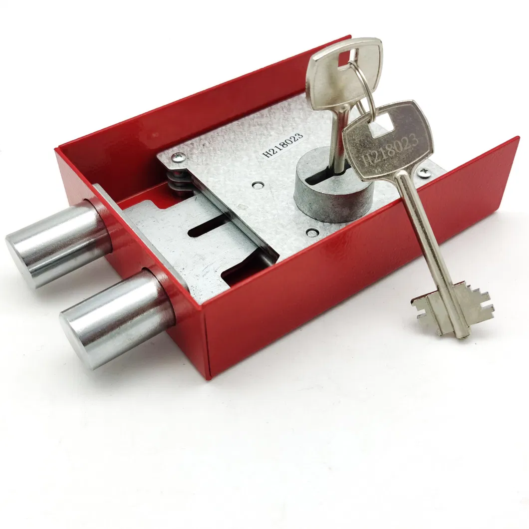 8 Lever Mechanical Key Safe Lock with 2 Double Bit Key