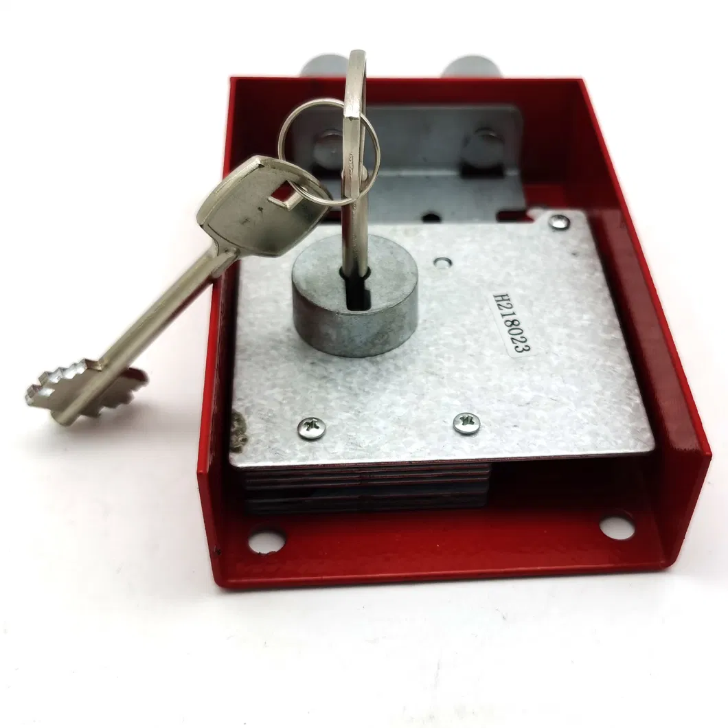 8 Lever Mechanical Key Safe Lock with 2 Double Bit Key