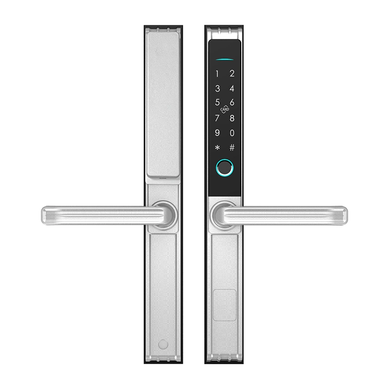 Waterproof Zinc Alloy Tuya APP Aluminum Sliding Door Lock Aluminum Swing Door Lock Digital Lock with EU 6085 Mortise