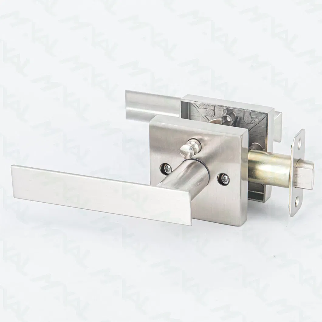 2023 Hot Selling Satin Nickel Tubular Lever Handle Lock Without Keys