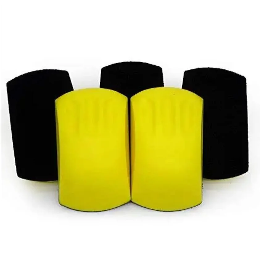 Triangle Type Hand Sanding Blocks Handle Rubber Flexible Sanding Block