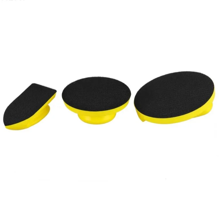 Triangle Type Hand Sanding Blocks Handle Rubber Flexible Sanding Block