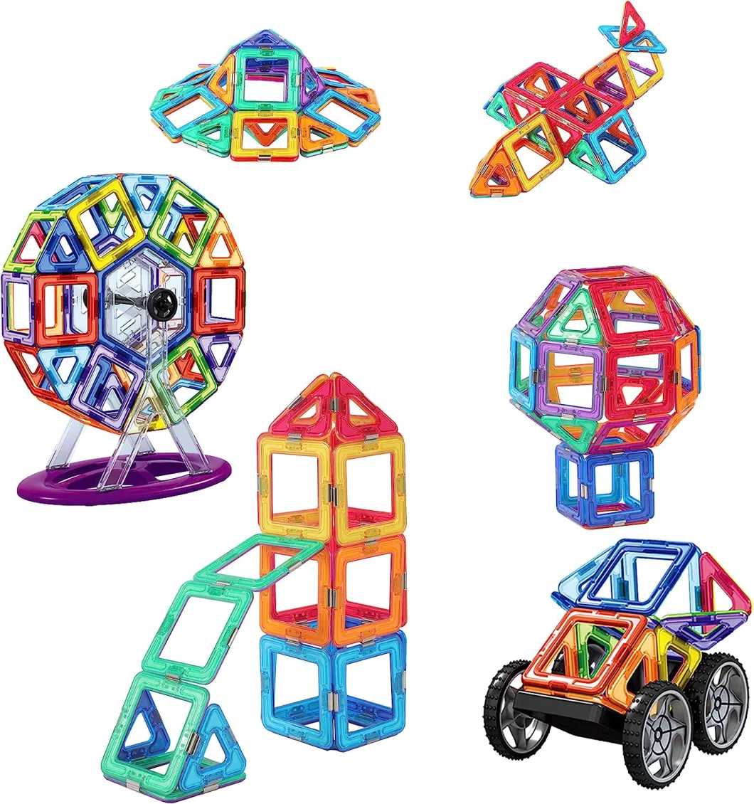 Magnetic Tiles, Magnet Building Blocks, Stem Educational Construction Kit