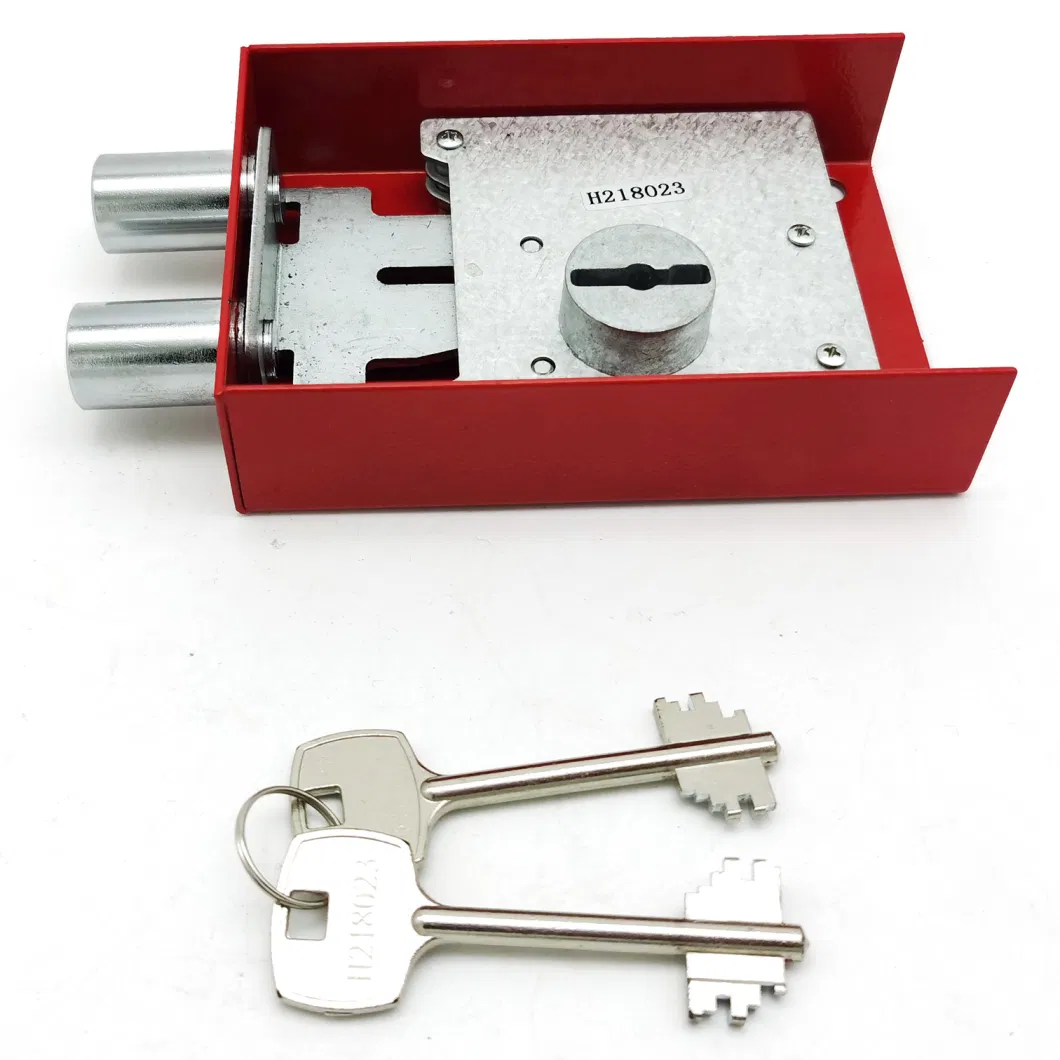 8 Lever Mechanical Key Safe Lock with 2 Double Bit Key