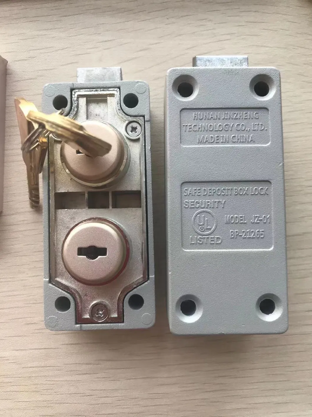 Copper Key Lock for Safe Deposit Box and Bullion Locker