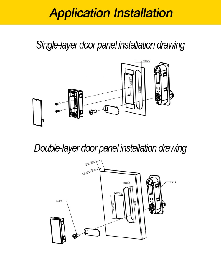 Smart ABS Touch Screen Passcode Electronic Cabinet Combination Digital Locker Lock