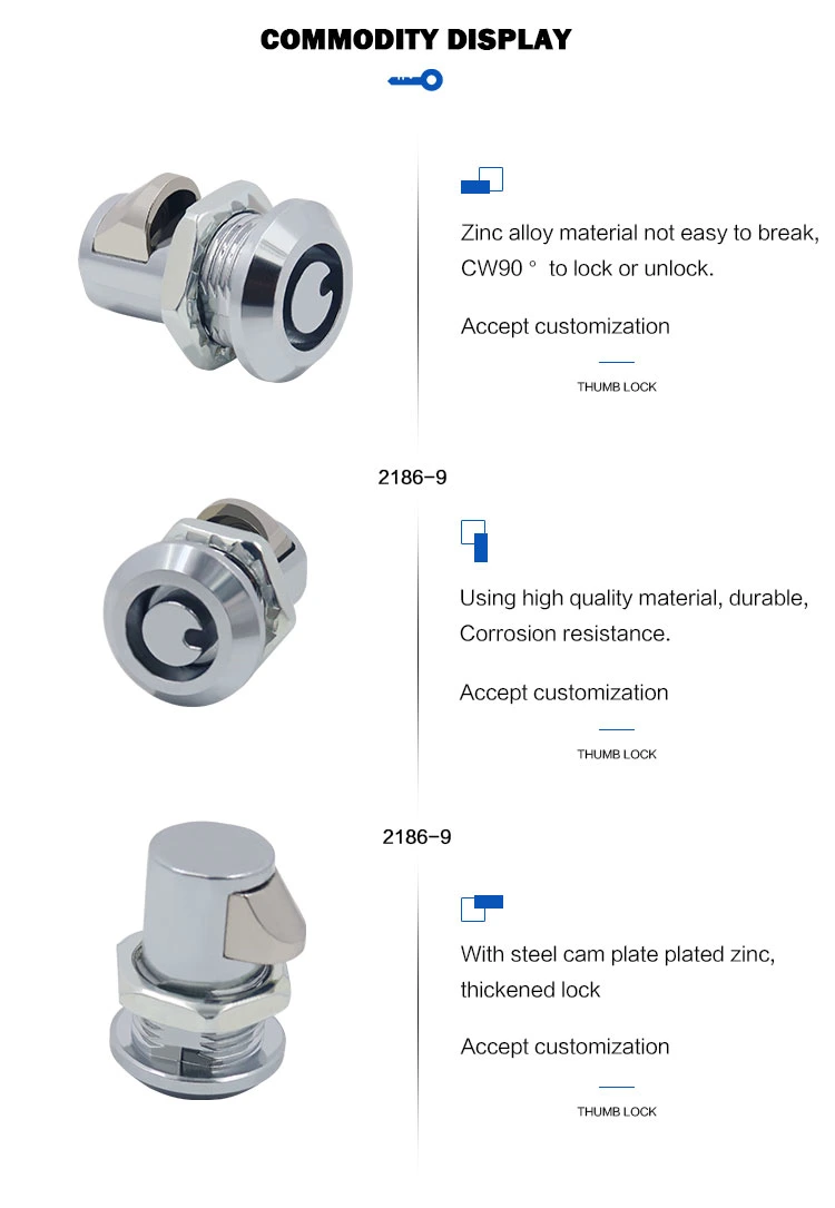 Vending Machine Game Machine Tubular Cam Lock Tool Cabinet Lock