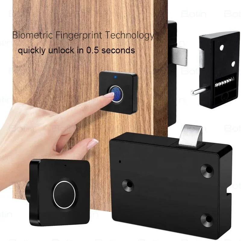 High Quality Cabinet Hidden Biometric Smart Electronic Fingerprint Cabinet Drawer Lock