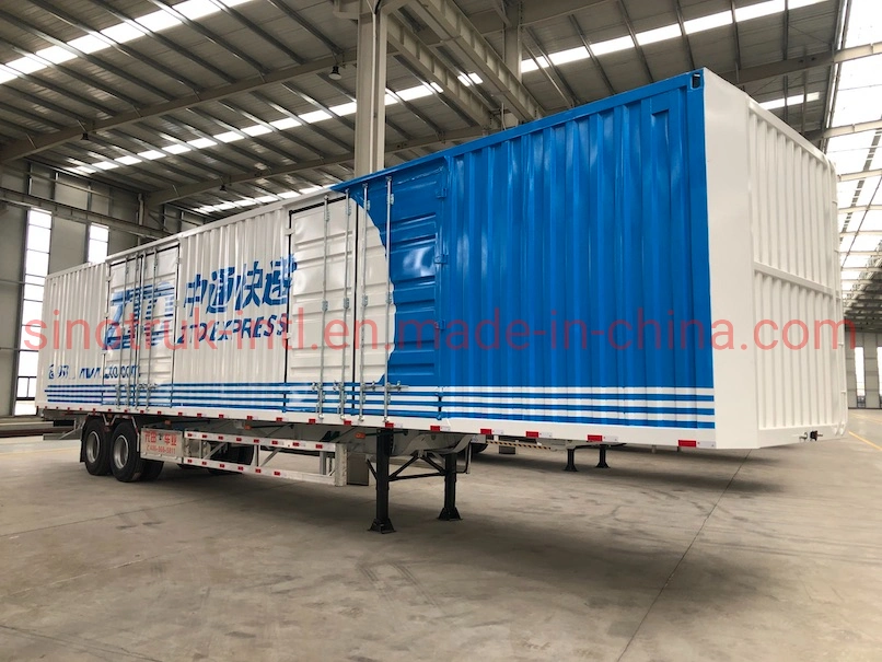 2023 New Mechanical/Air Suspension Heavy Duty Cargo Semi Box Van Trailer with Factory Price