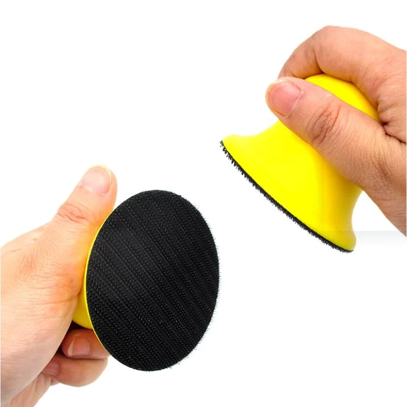 Hand Sanding Block Hand Sander Handle Hand Grinding Block Foam Flexible Rubber Sanding Block