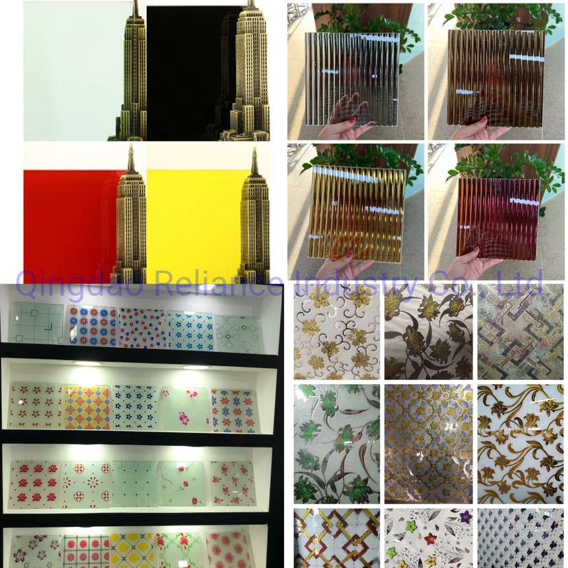 Hot Selling Hotel Interior Decoration Colorful Embossed Brick Glass Block