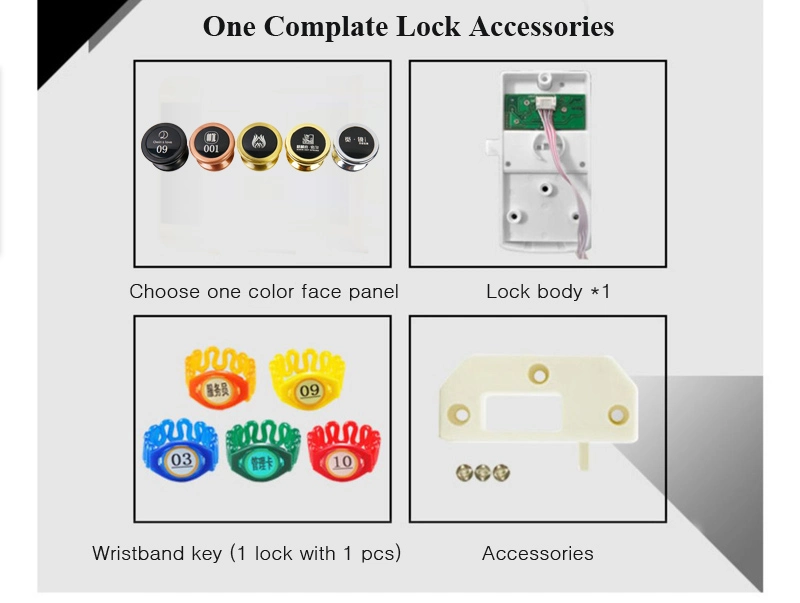 RFID Wristband Electronic SPA Gym Sports Center Cabinet Lock Smart Locker Lock