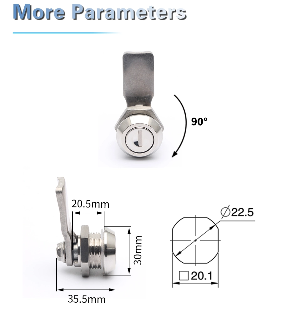 Sc650 Stainless Steel Keyed Alike Combination Equipment Machine Cam Lock