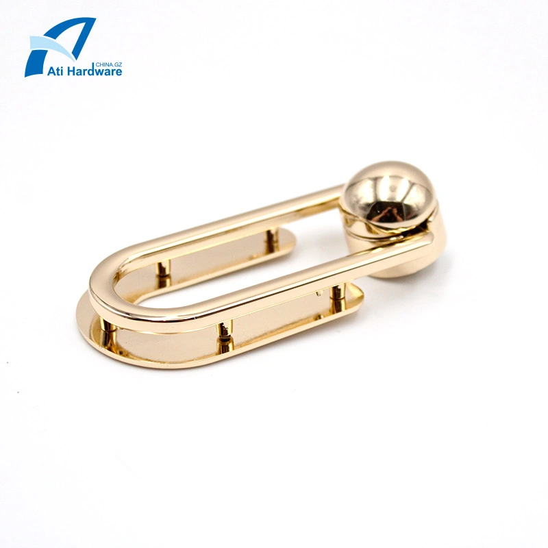 Newly Innovate Design Metal Bag Hardware Twist Lock Fasten for Ladies Handbag