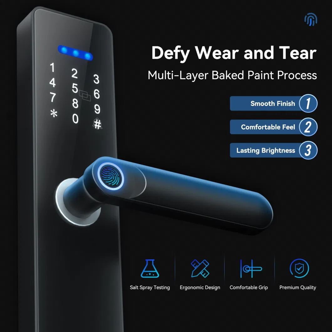 Smart Life Face Recognition NFC Megnetic Card Unlock Half-Automatic Electronic Door Lock