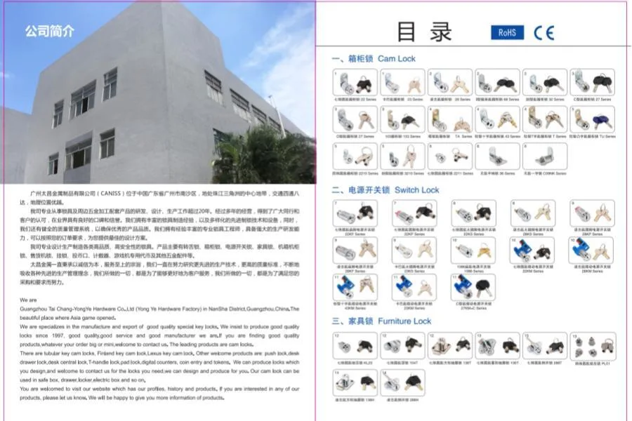 Safe Furniture Euro Cylinder Pin Code Connector Cam Lock