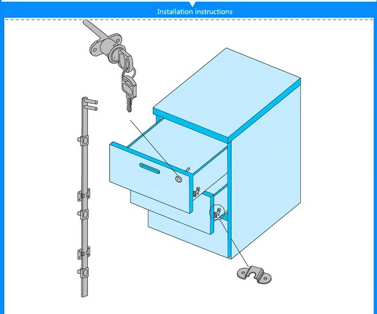 Furniture Lock, Drawer Lock, Linkage Lock, Wardrobe Door Lock, Office Cabinet Lock