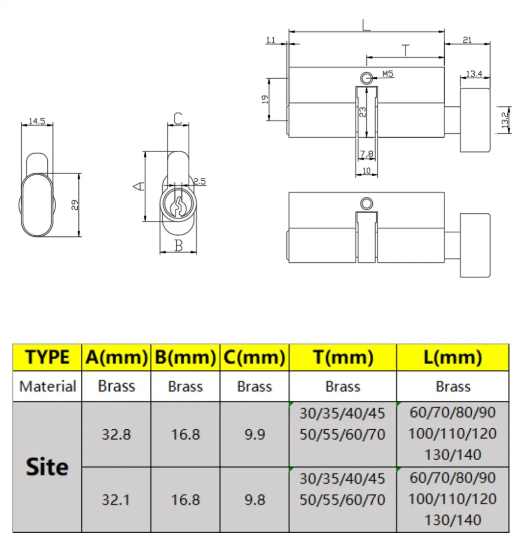 Master Key System Door Lock Cylinder Lock