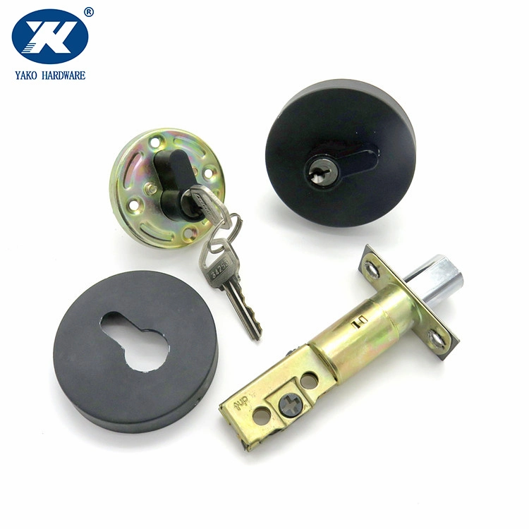 Commercial Residential Use Round Escutcheon Double Cylinder Deadbolt Door Lock