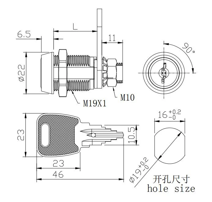 Security Euro Cylinder Machine Pin Code Door Lock