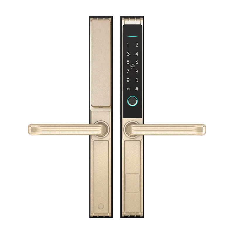 Waterproof Zinc Alloy Tuya APP Aluminum Sliding Door Lock Aluminum Swing Door Lock Digital Lock with EU 6085 Mortise