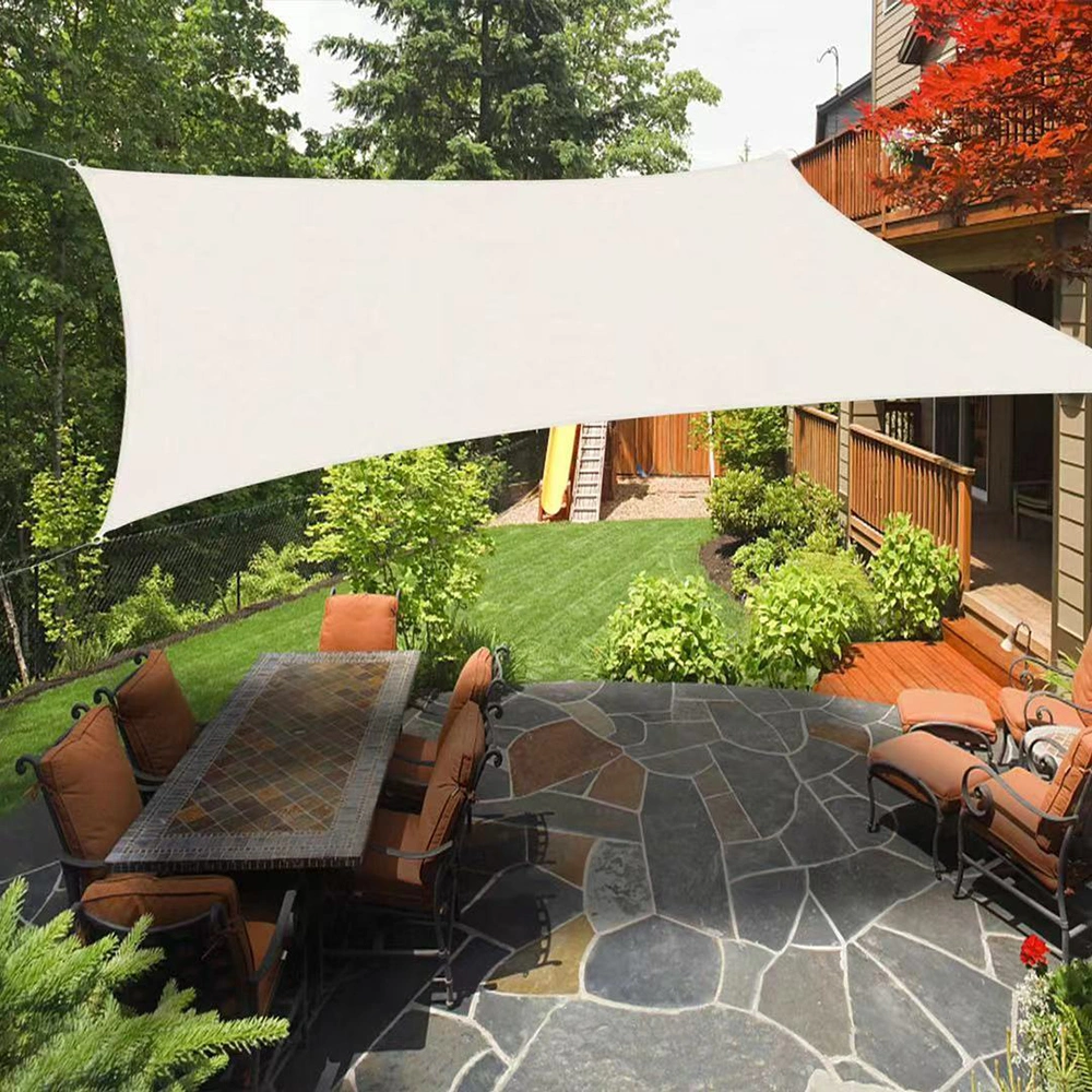 Triangular Shade Sail Waterproof Sunshade Sail 3X3X3 Triangle Garden Sail UV Block 420d Pes for Outdoor Patio Canopy with Free Ropes Bl22417