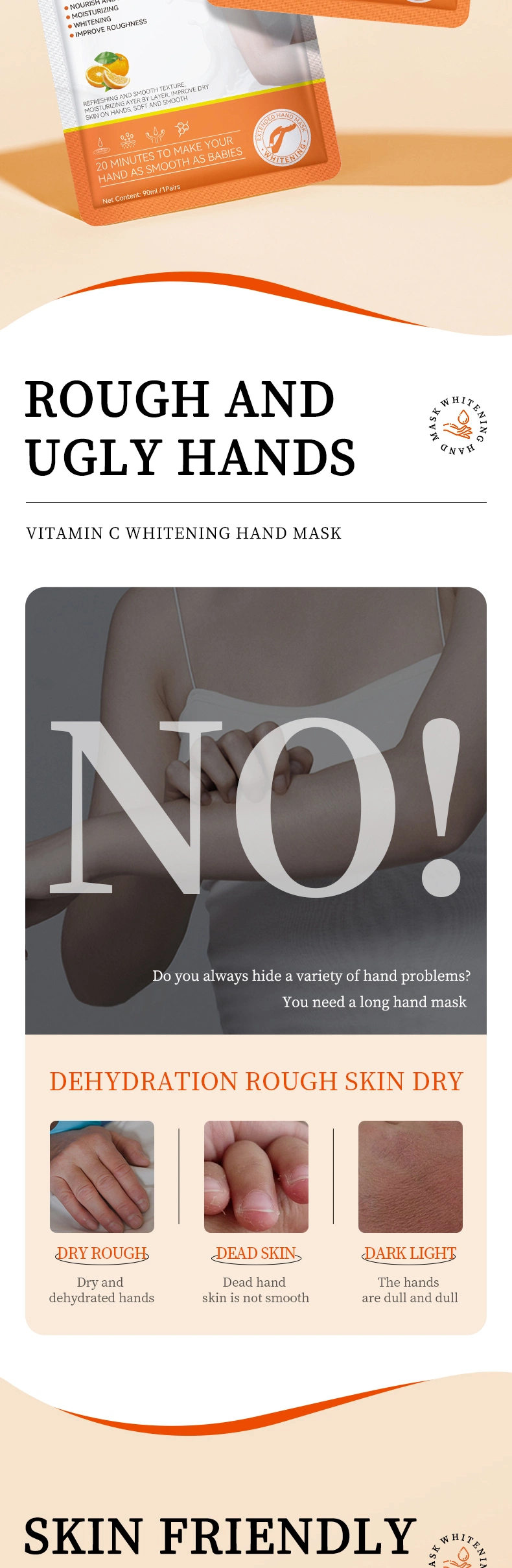 Private Label OEM ODM Moisturizing Nourishing Hand Cream Hand Mask Gloves for Dry Skin