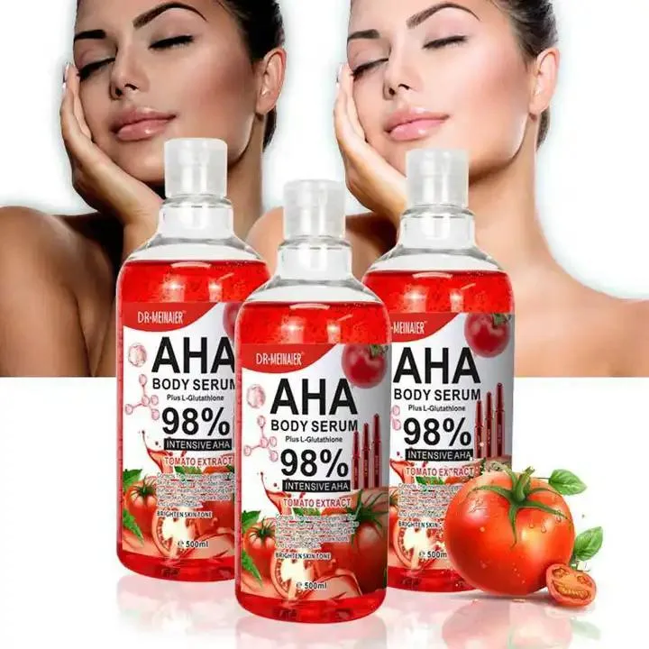 500ml Private Label Moisturizing Anti-Wrinkle Whitening Body Serum Tomato Extract Aha Body Face Serum