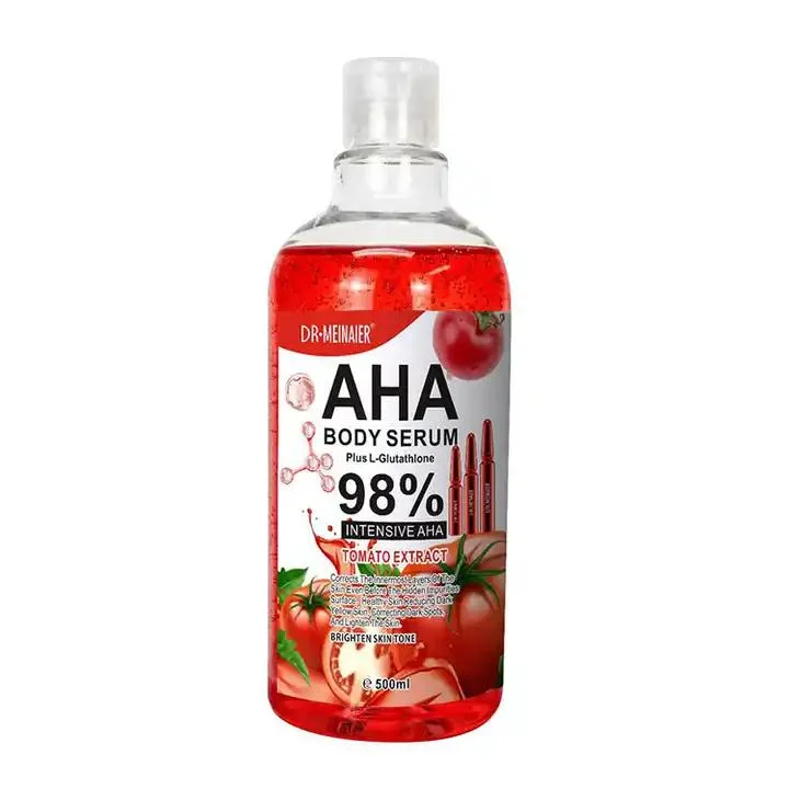 500ml Private Label Moisturizing Anti-Wrinkle Whitening Body Serum Tomato Extract Aha Body Face Serum