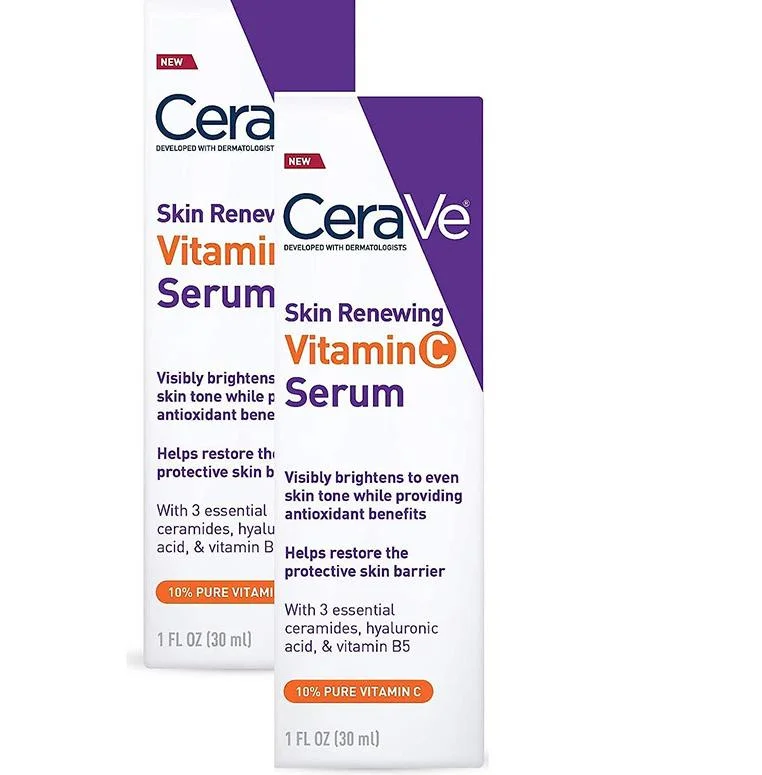 Online Wholesale in Stock Cerav 10% Pure Vitamin C Serum Brightening Whitening Skin with Ceramide Repair Barrier Skin Renewing Anti-Aging Facial Serum