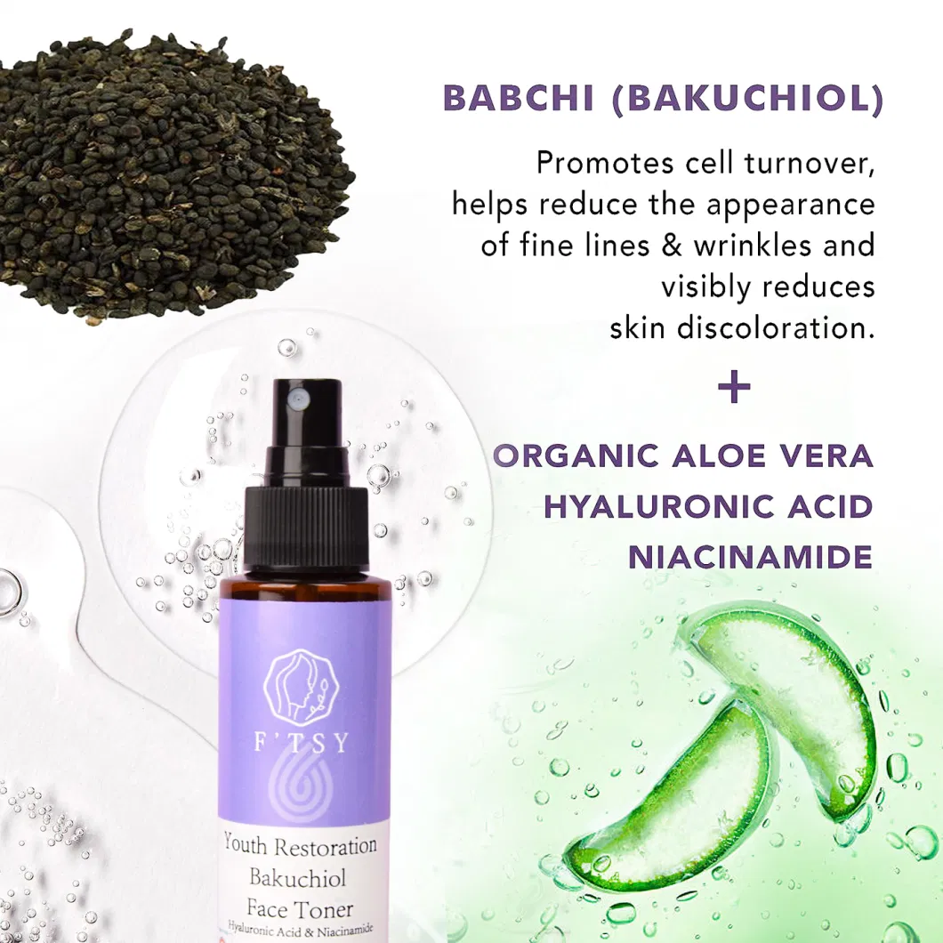 Hot Sale Brightening Anti Aging Hydrating Bakuchiol Facial Toner