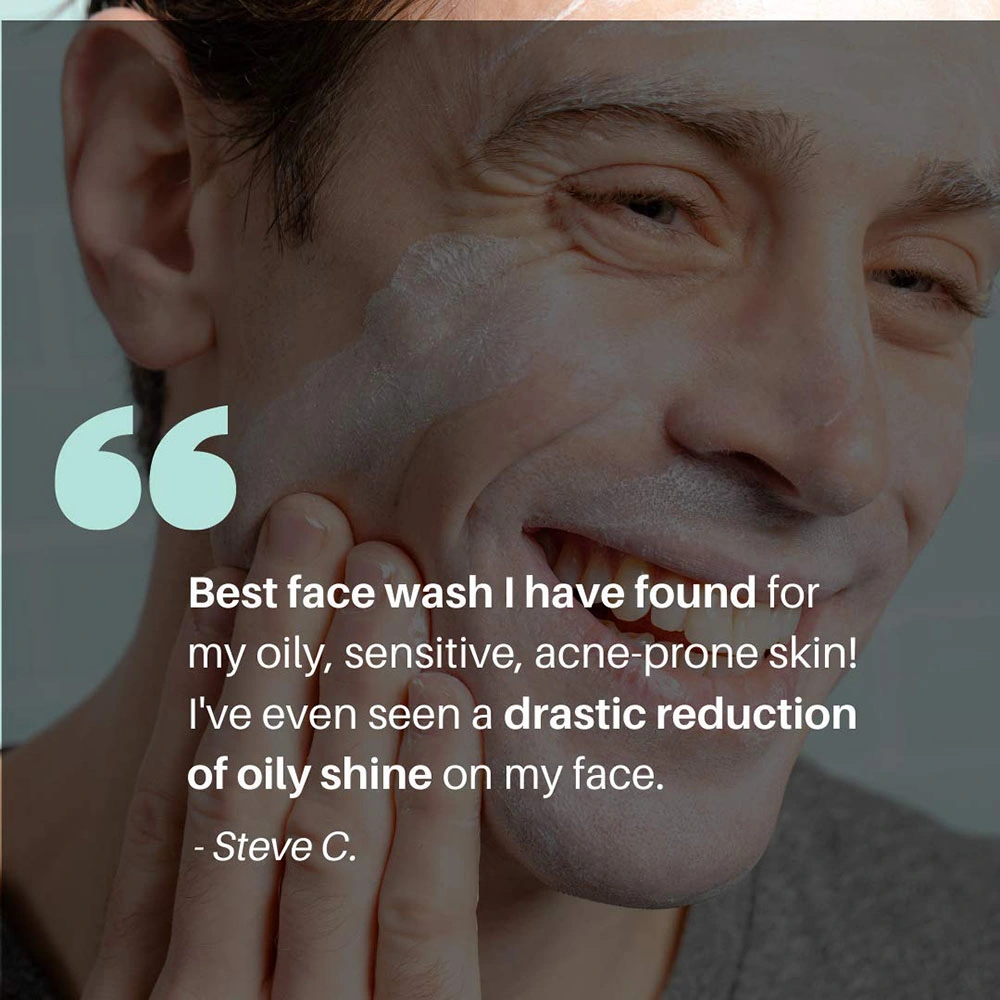 Men′ S Clean Bright Skin Oil Control Anti Acne Deep Cleansing Gentle Facial Cleanser