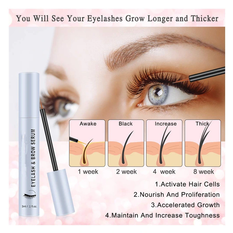 Natural Enhancer Boost Eyelash & Brow Growth Serum for Longer