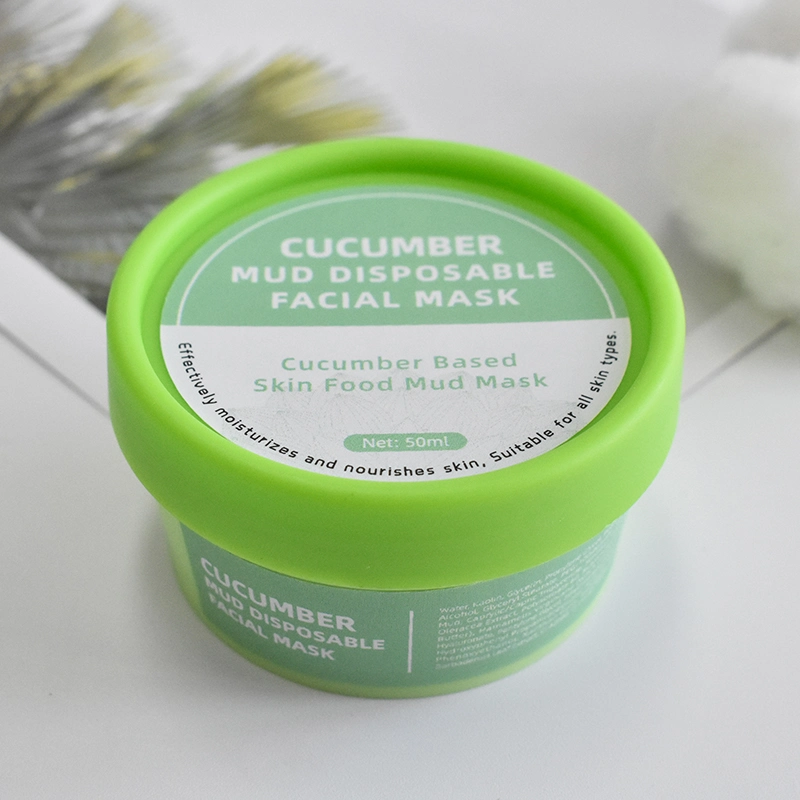 Skin Care Organic Deep Cleansing Blackheads Remover Moisturizing Facial Mud Mask Cucumber Face Clay Masks