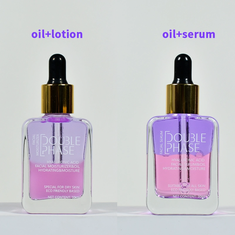 Organic Natural Anti Aging Vitamin C Face Serum Whitening Collagen Double Phase Hyaluronic Acid Facial Serum