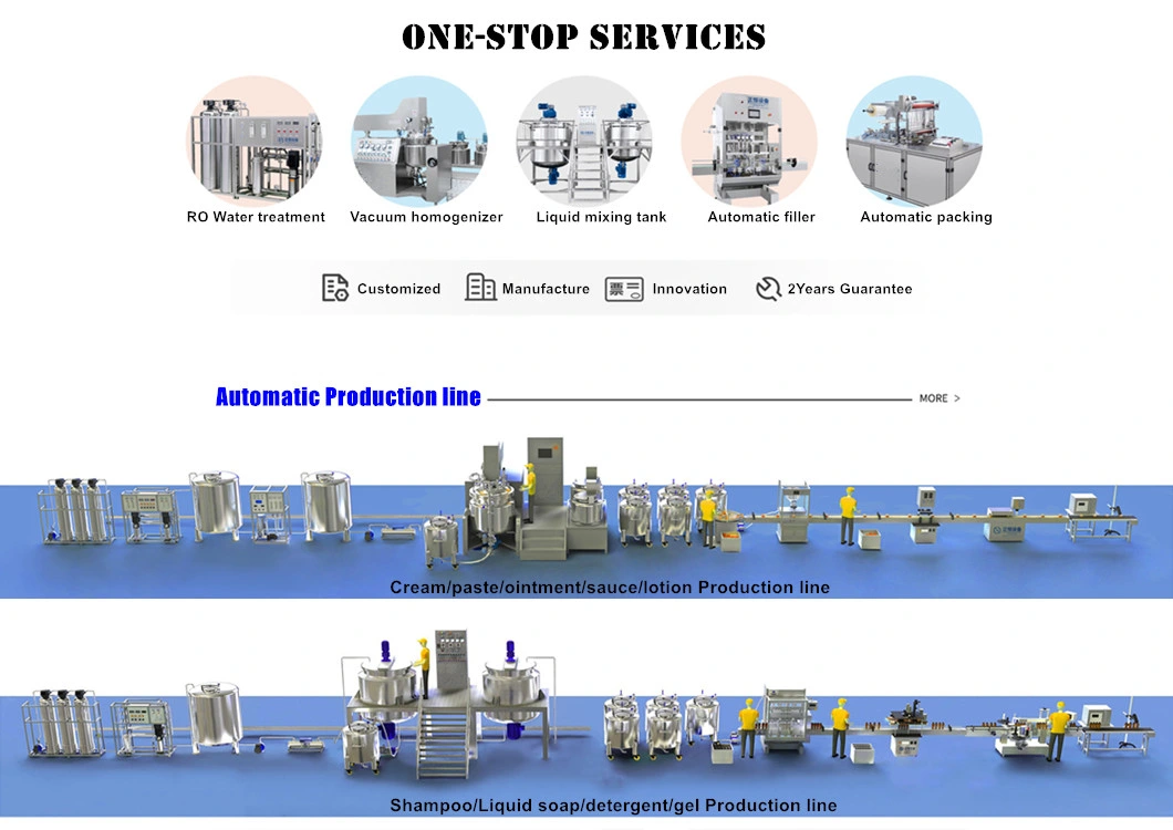 Pharmacy Industry Emulsifier Homogenizer Mixer Cosmetic Mixing Machine Detergent Machine