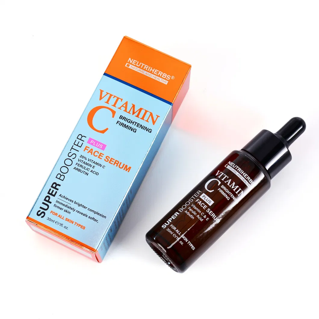 Private Label Skin Tightening Lightening Brightening 20% Facial Vitamin C Serum