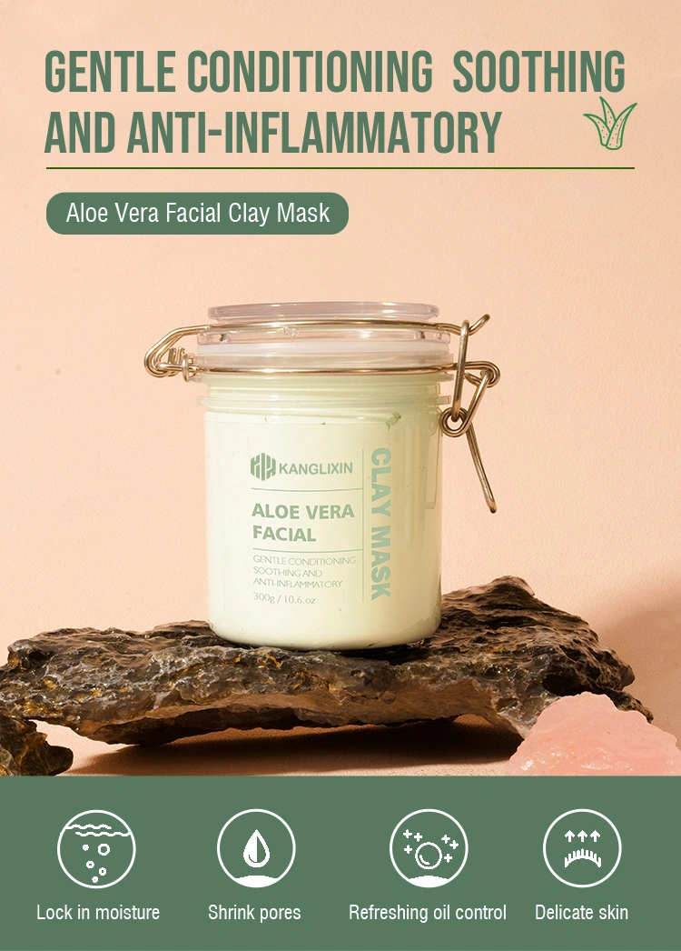 Aloe Vera Nourishing Soothing and Purifying Facial Clay Mask for Face