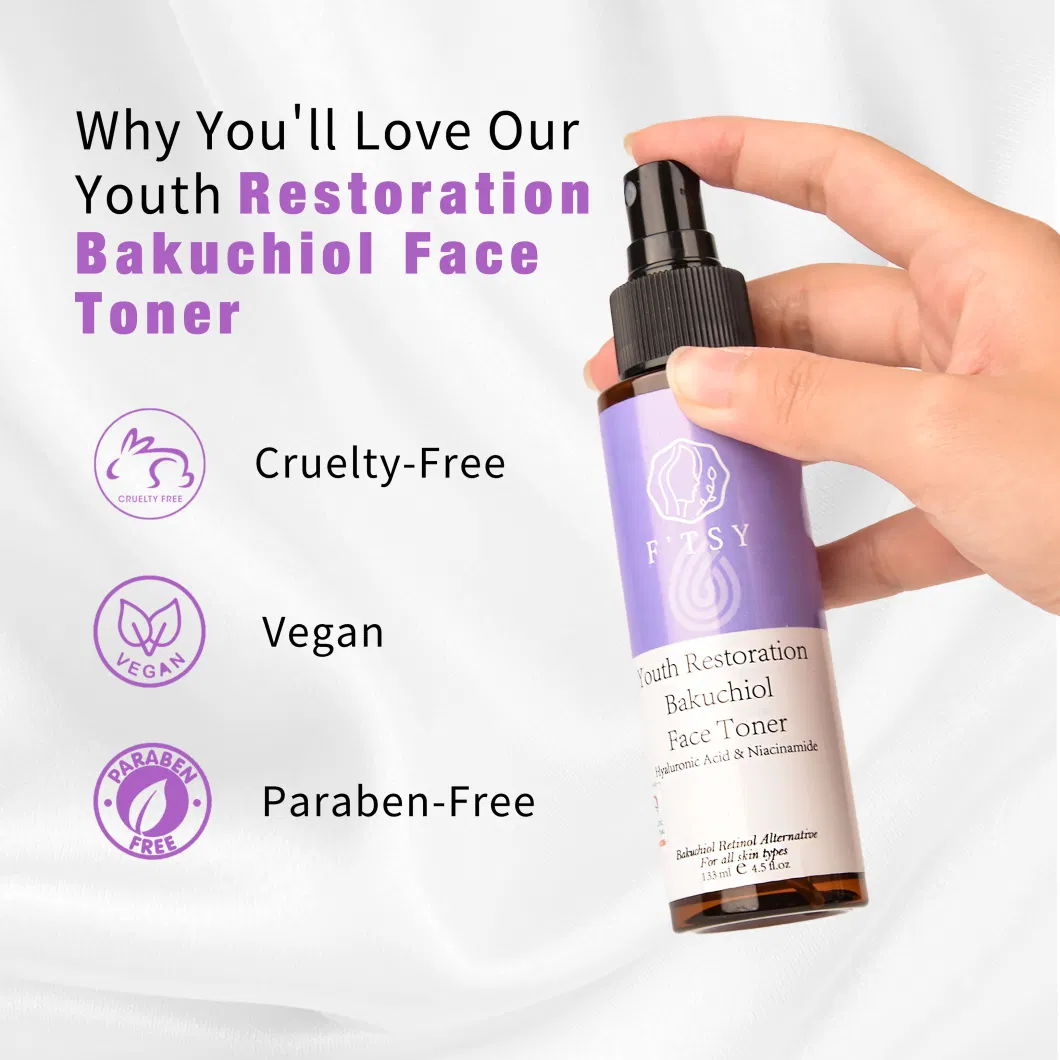 Hot Sale Brightening Anti Aging Hydrating Bakuchiol Facial Toner