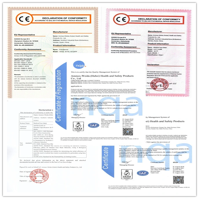 Wholesale 3ply Flat Shape Disposable Medical Face Mask with Earloop for Hospital/Daily Use