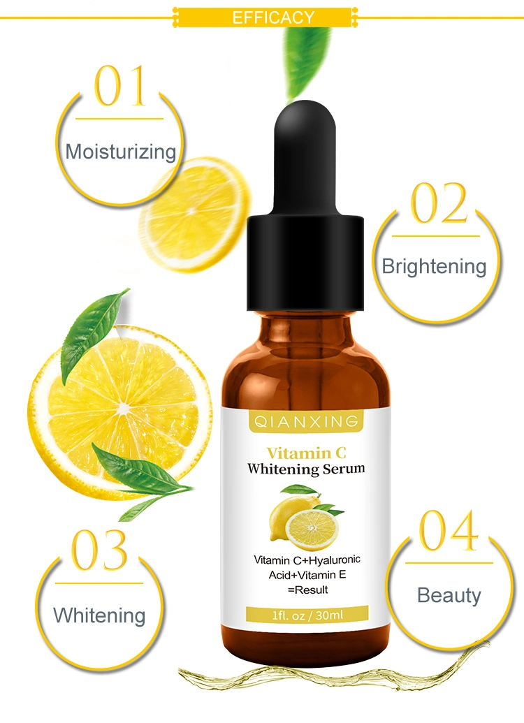Private Label Whitening Brightening Hyaluronic Acid Vitamin C Niacinamide Facial Serum
