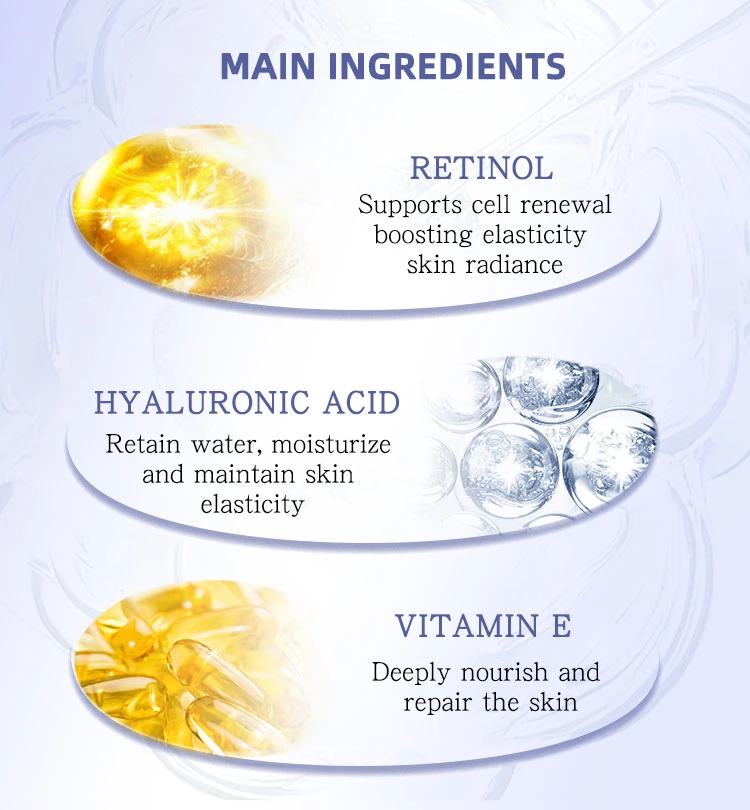 OEM/ODM Private Label Anti Wrinkle Facial Serum Organic Anti-Aging Whitening Face Care Retinol Serum