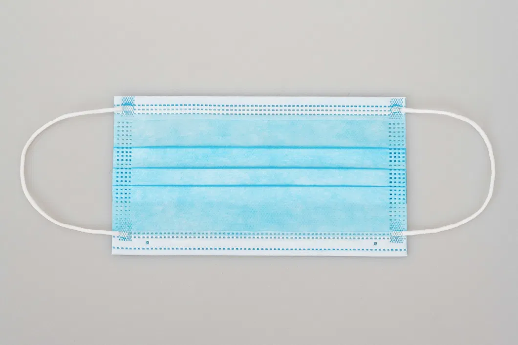 Wholesale 3ply Flat Shape Disposable Medical Face Mask with Earloop for Hospital/Daily Use